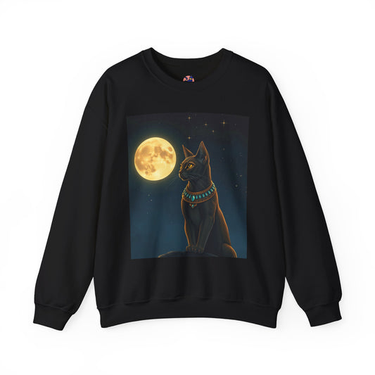 Whimsical Cat Sweatshirt - Cozy Unisex Crewneck, Perfect Gift for Cat Lovers, Fun Everyday Wear, Animal Lover Apparel, Cute Cat Design