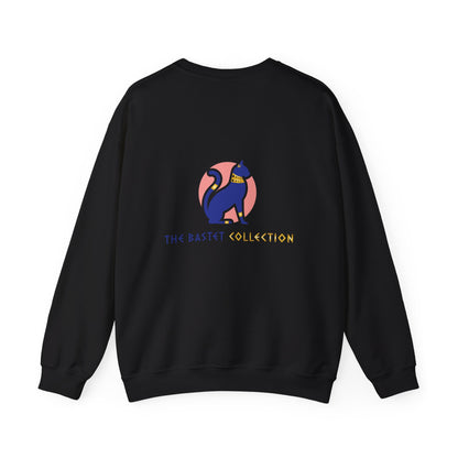 Whimsical Cat Sweatshirt - Cozy Unisex Crewneck, Perfect Gift for Cat Lovers, Fun Everyday Wear, Animal Lover Apparel, Cute Cat Design