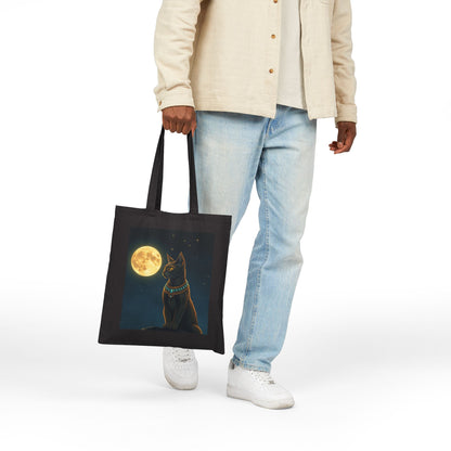 The Bastet Collection Cat Design Cotton Canvas Tote Bag, Eco-Friendly Shopping Bag, Pet Lover Gift, Fundraising Tote, Cat Protection Awareness