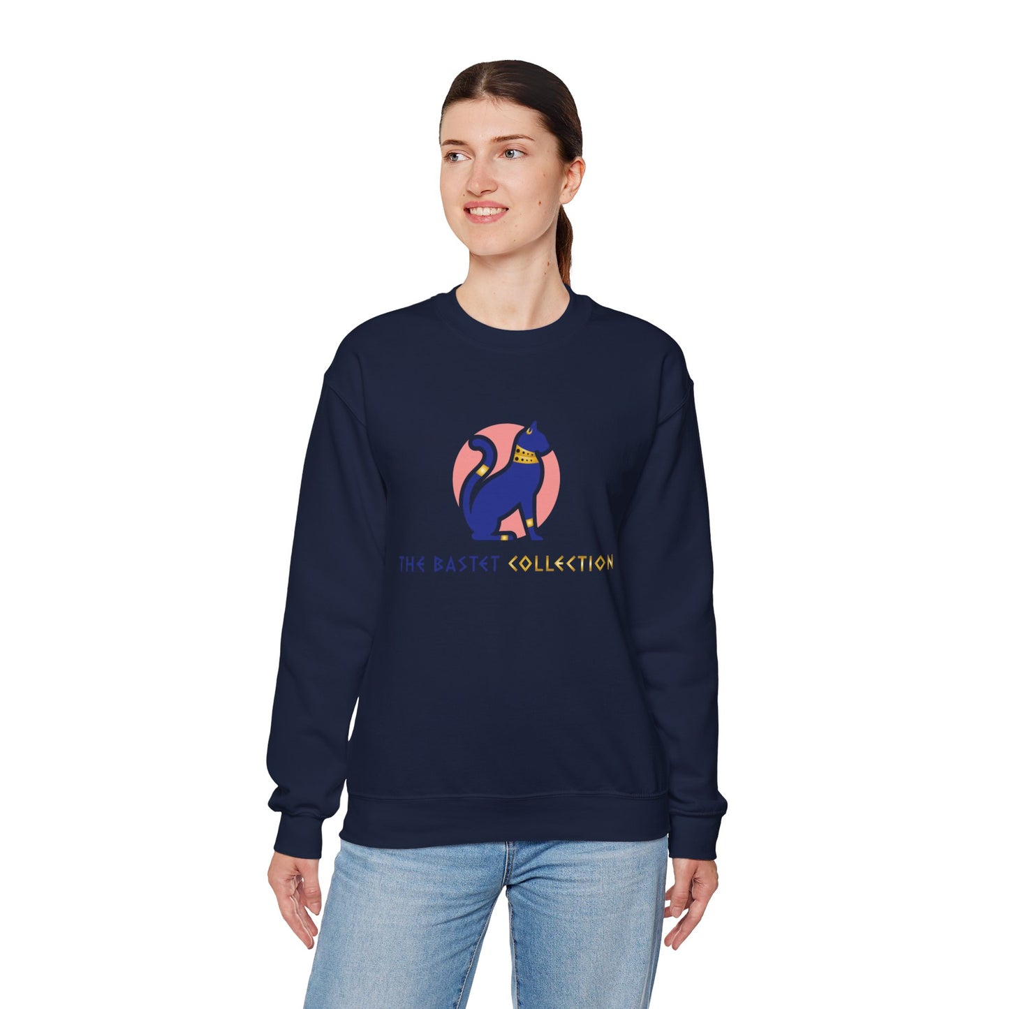 The Bastet Collection Sweatshirt - Cozy Unisex Crewneck, Perfect Gift for Cat Lovers, Fun Everyday Wear, Animal Lover Apparel, Cute Cat Design