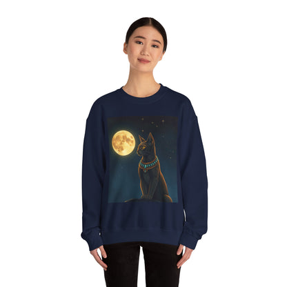 Whimsical Cat Sweatshirt - Cozy Unisex Crewneck, Perfect Gift for Cat Lovers, Fun Everyday Wear, Animal Lover Apparel, Cute Cat Design