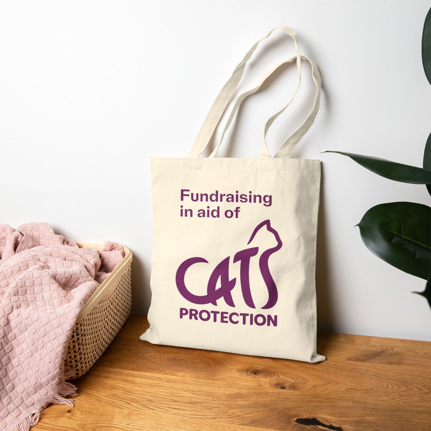 Cute Cat Design Cotton Canvas Tote Bag, Eco-Friendly Shopping Bag, Pet Lover Gift, Fundraising Tote, Cat Protection Awareness