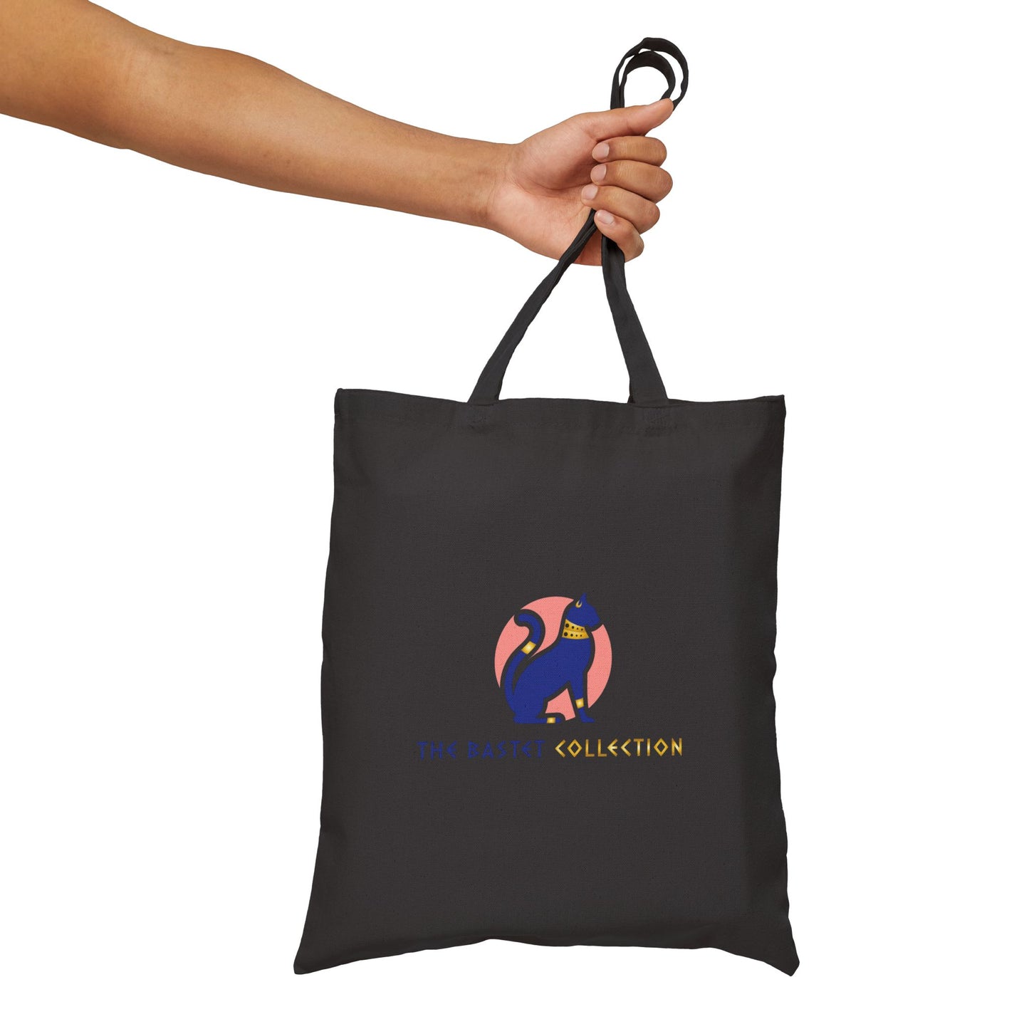 The Bastet Collection Cat Design Cotton Canvas Tote Bag, Eco-Friendly Shopping Bag, Pet Lover Gift, Fundraising Tote, Cat Protection Awareness