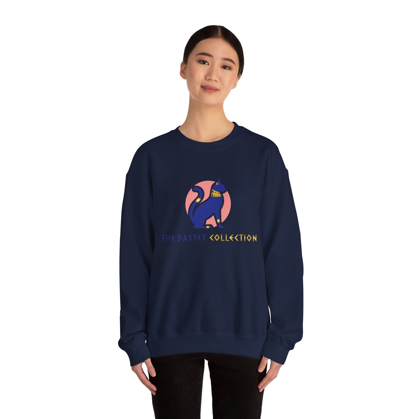 The Bastet Collection Sweatshirt - Cozy Unisex Crewneck, Perfect Gift for Cat Lovers, Fun Everyday Wear, Animal Lover Apparel, Cute Cat Design