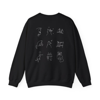 The Bastet Collection Sweatshirt - Cozy Unisex Crewneck, Perfect Gift for Cat Lovers, Fun Everyday Wear, Animal Lover Apparel, Cute Cat Design