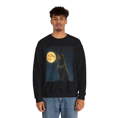 Whimsical Cat Sweatshirt - Cozy Unisex Crewneck, Perfect Gift for Cat Lovers, Fun Everyday Wear, Animal Lover Apparel, Cute Cat Design
