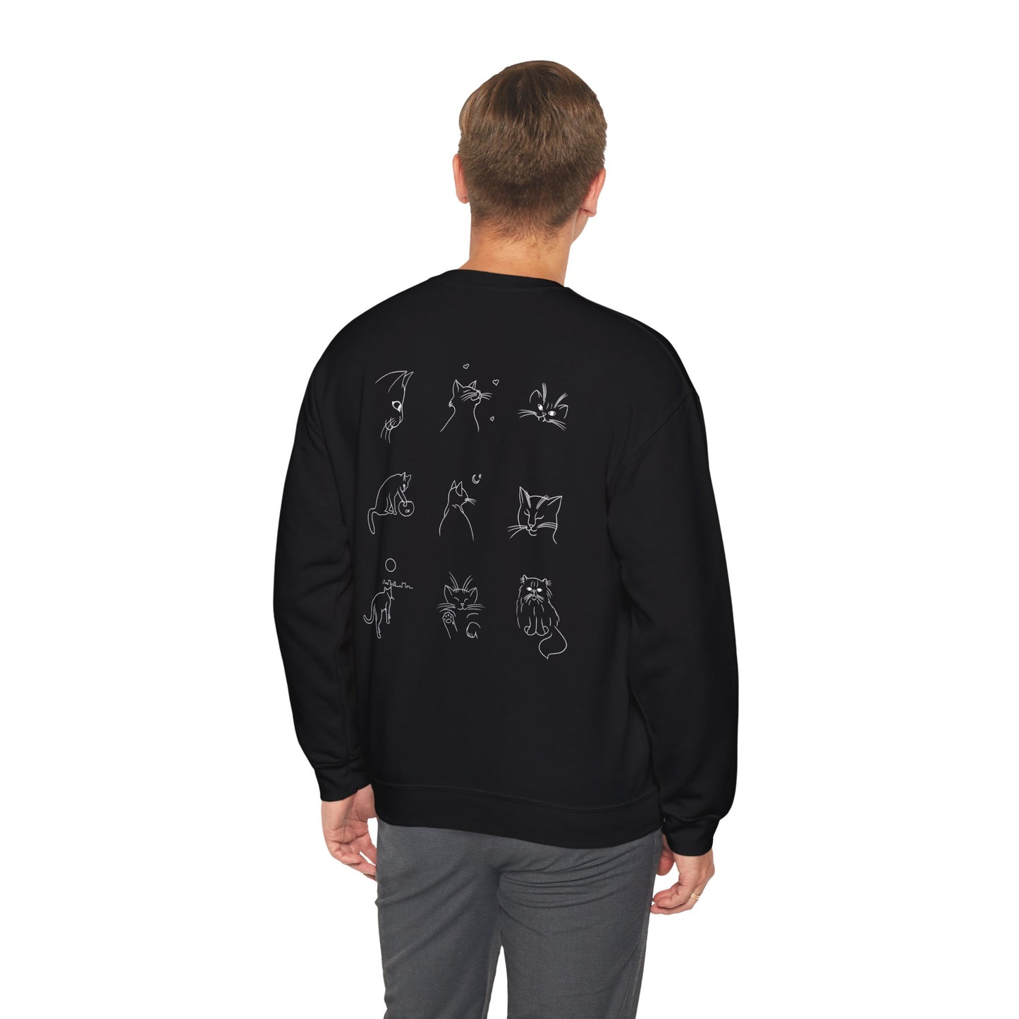 The Bastet Collection Sweatshirt - Cozy Unisex Crewneck, Perfect Gift for Cat Lovers, Fun Everyday Wear, Animal Lover Apparel, Cute Cat Design