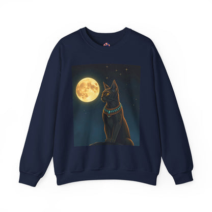Whimsical Cat Sweatshirt - Cozy Unisex Crewneck, Perfect Gift for Cat Lovers, Fun Everyday Wear, Animal Lover Apparel, Cute Cat Design