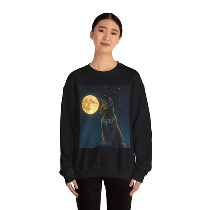 Whimsical Cat Sweatshirt - Cozy Unisex Crewneck, Perfect Gift for Cat Lovers, Fun Everyday Wear, Animal Lover Apparel, Cute Cat Design