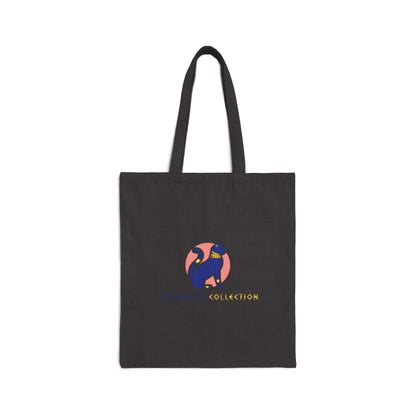 The Bastet Collection Cat Design Cotton Canvas Tote Bag, Eco-Friendly Shopping Bag, Pet Lover Gift, Fundraising Tote, Cat Protection Awareness
