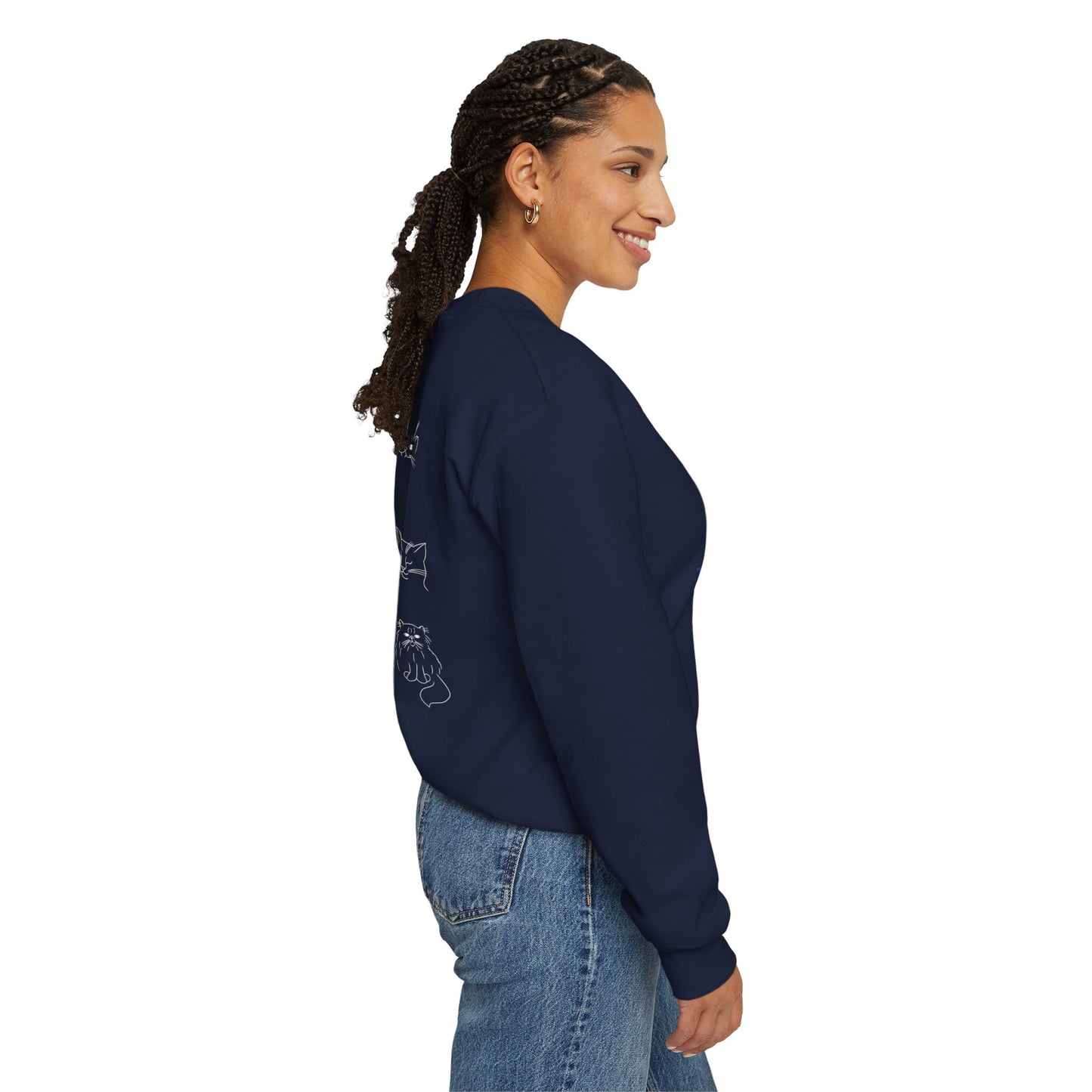 The Bastet Collection Sweatshirt - Cozy Unisex Crewneck, Perfect Gift for Cat Lovers, Fun Everyday Wear, Animal Lover Apparel, Cute Cat Design