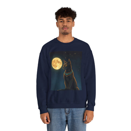 Whimsical Cat Sweatshirt - Cozy Unisex Crewneck, Perfect Gift for Cat Lovers, Fun Everyday Wear, Animal Lover Apparel, Cute Cat Design