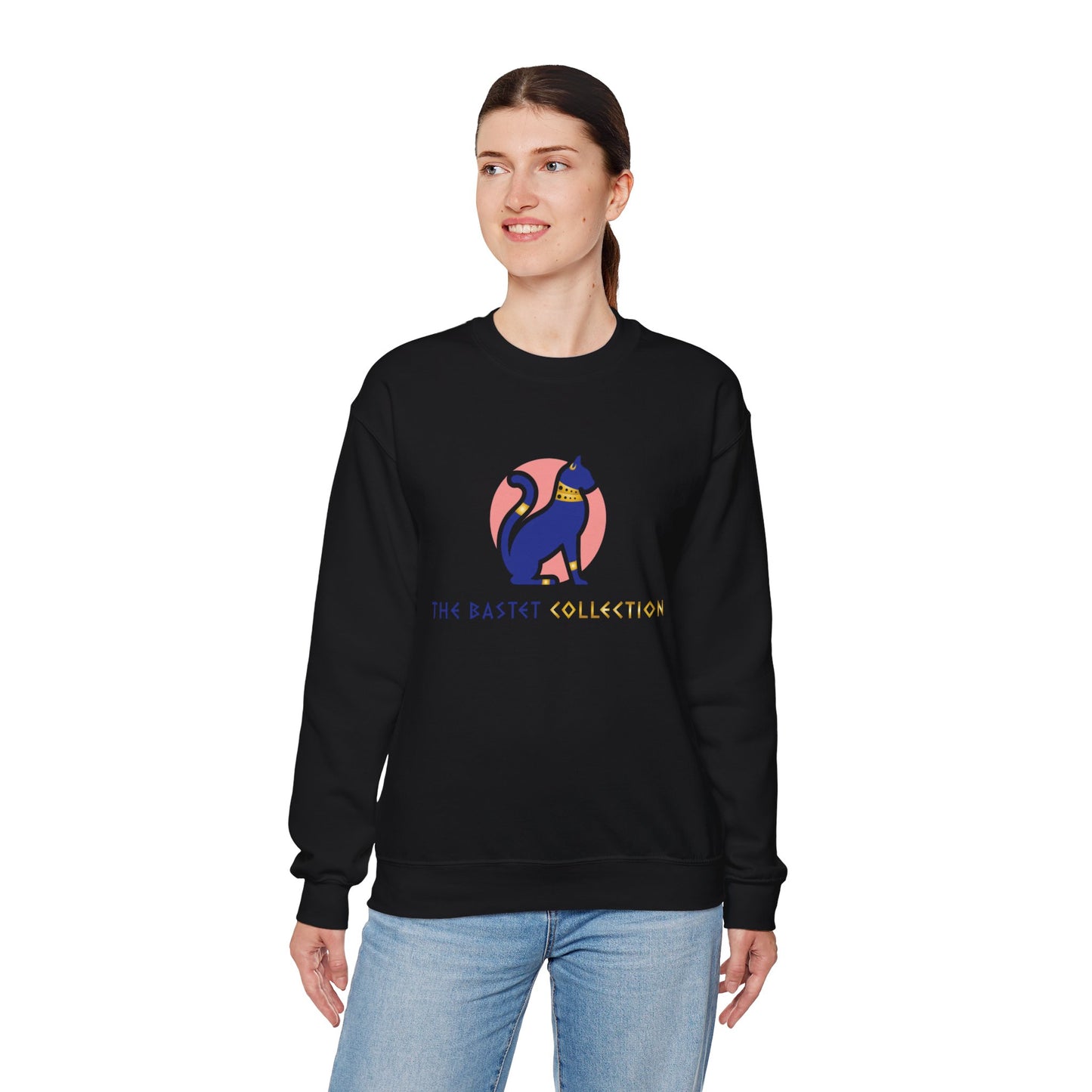 The Bastet Collection Sweatshirt - Cozy Unisex Crewneck, Perfect Gift for Cat Lovers, Fun Everyday Wear, Animal Lover Apparel, Cute Cat Design