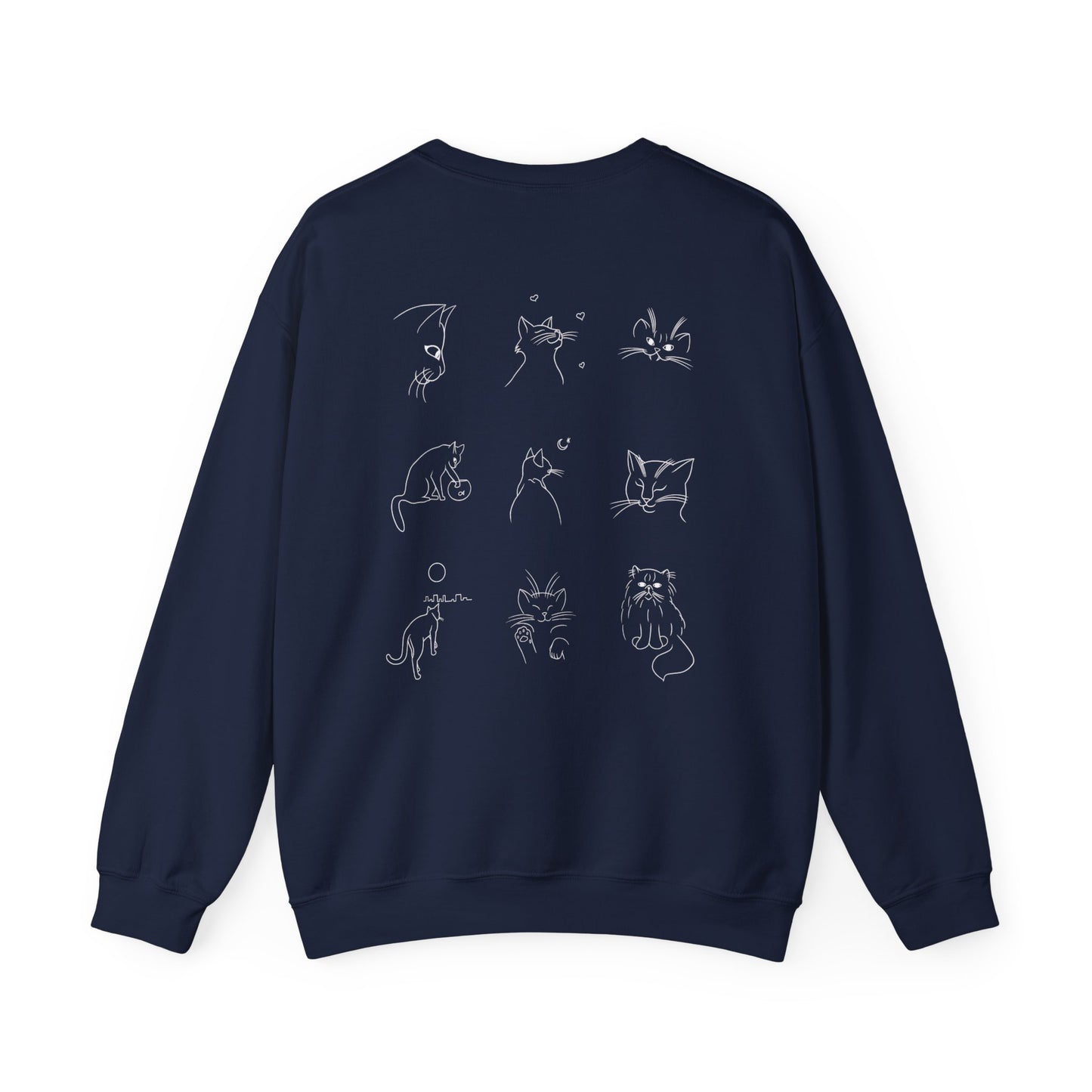 The Bastet Collection Sweatshirt - Cozy Unisex Crewneck, Perfect Gift for Cat Lovers, Fun Everyday Wear, Animal Lover Apparel, Cute Cat Design