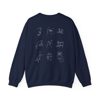 The Bastet Collection Sweatshirt - Cozy Unisex Crewneck, Perfect Gift for Cat Lovers, Fun Everyday Wear, Animal Lover Apparel, Cute Cat Design