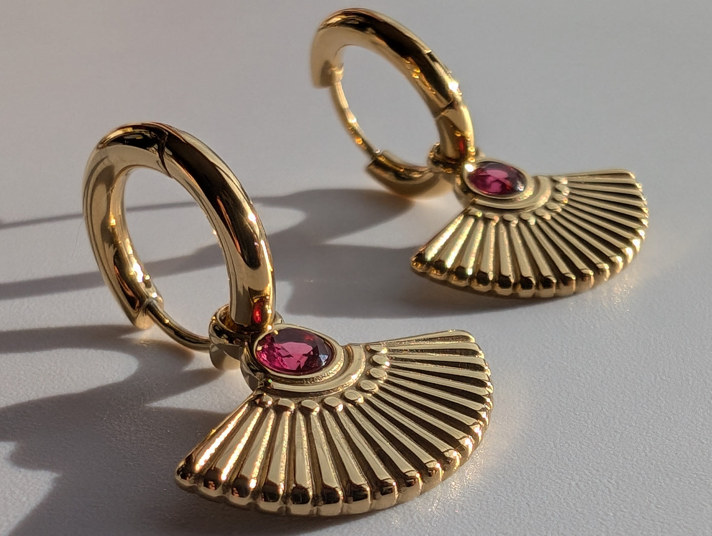 RUBY PHARAONIC EARRINGS