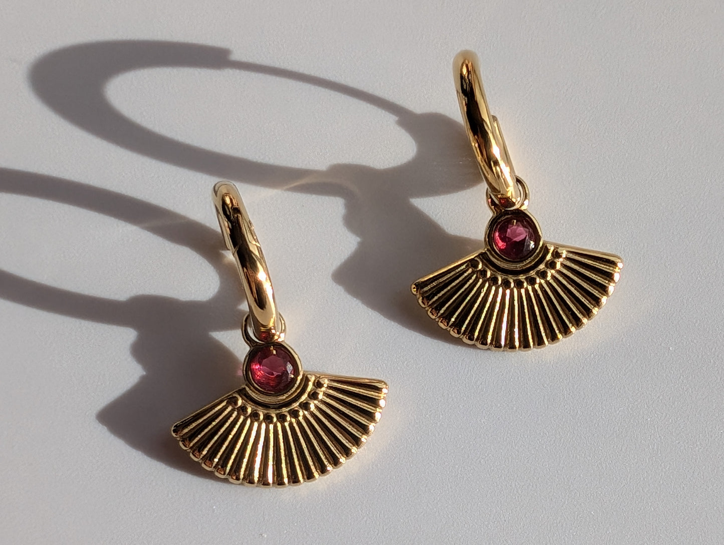 RUBY PHARAONIC EARRINGS